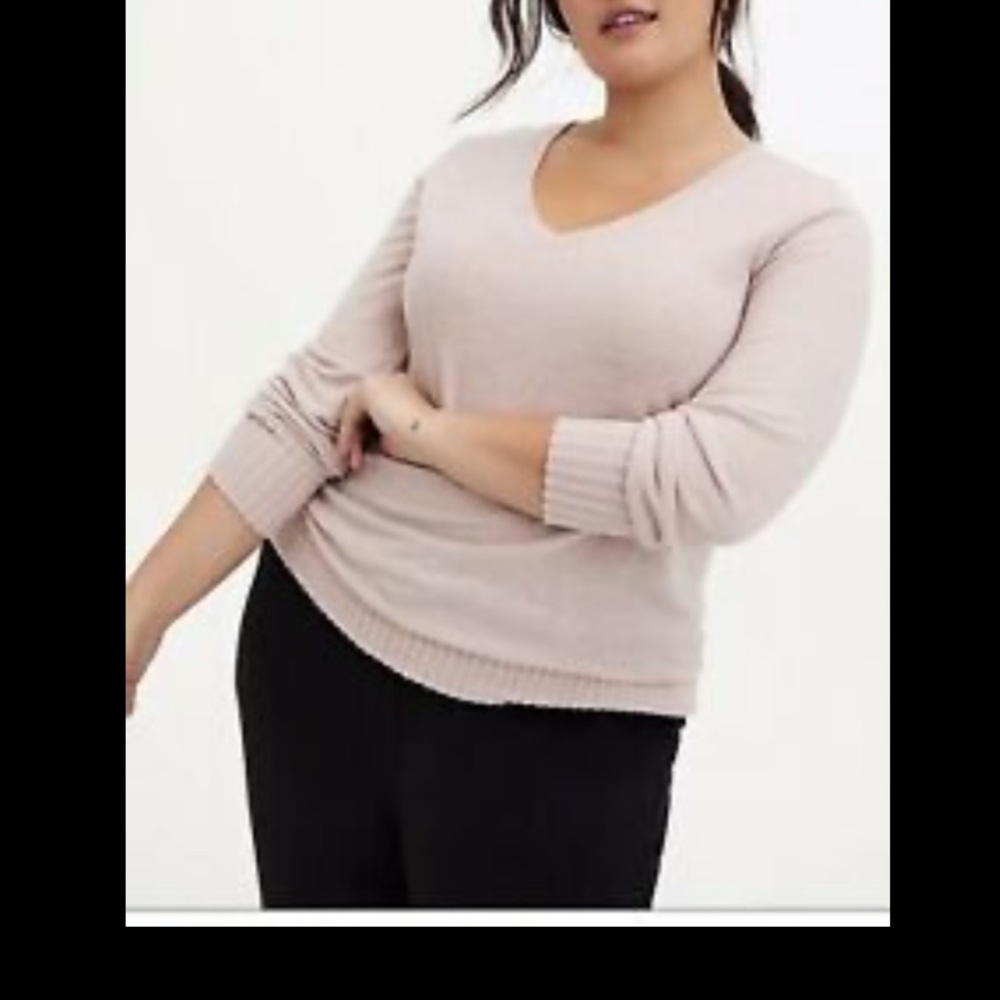 Blush pink Torrid sweater